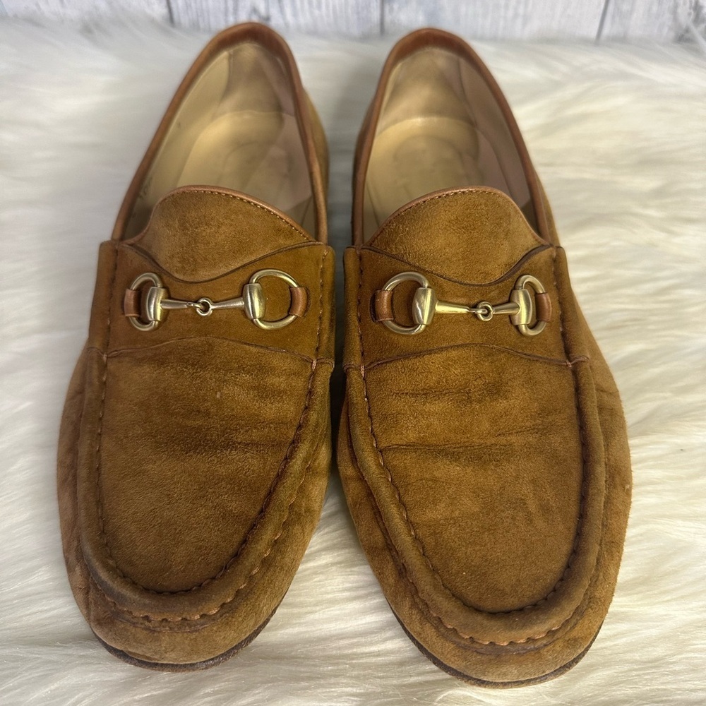 GUCCI guccissima loafers in tan